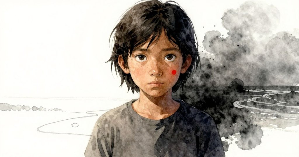 Opal注視棉布上彎曲蠟線，幻想出海岸、沙洲，現實與夢境交融，情感細膩而豐富