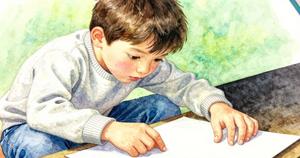 克萊德精心調整紙張和卡片,展示手鍊製作關鍵細節,情節達到創作高潮,情感細膩。