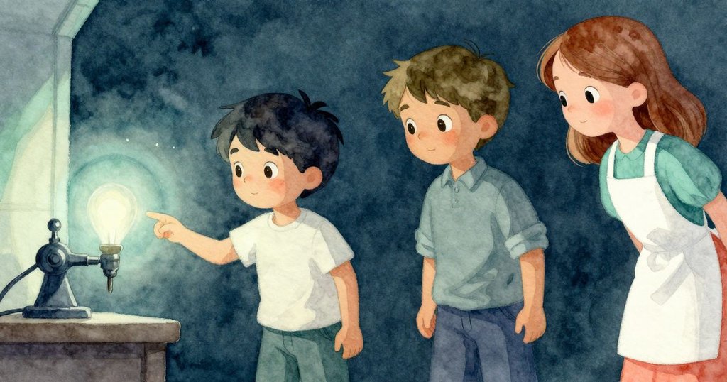 Owen手伸向隱蔽櫃角中發光的封口機杠桿,燈光柔和襯托神秘感,動作中滿含期待與好奇。