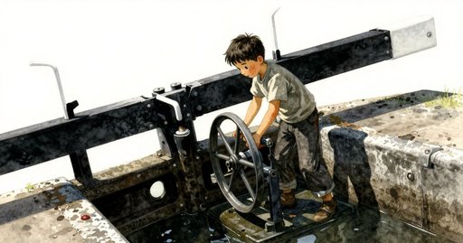 The Tilt of the Lock Water