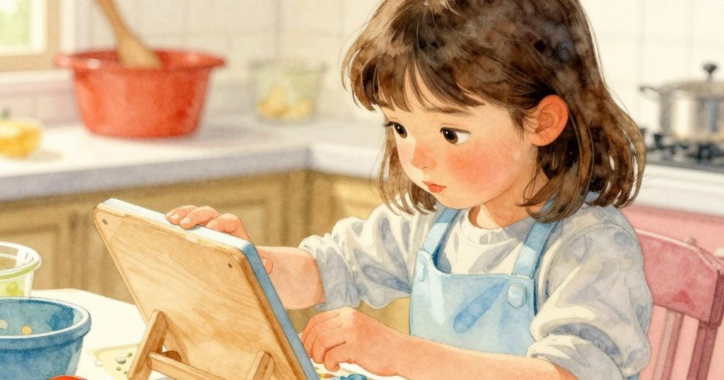 Vivian專注雙手操作塑料板引導麵包切割,櫃台上麵包屑微散,溫馨與精心呈現於細節中