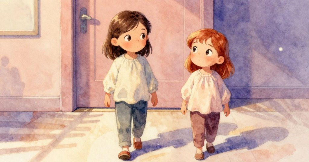 伊芙與珮珮緩緩離開室內，甲蟲在柚木板上爬行，地板上斑駁光影與飄渺霧氣營造出故事結局的開放與沉思