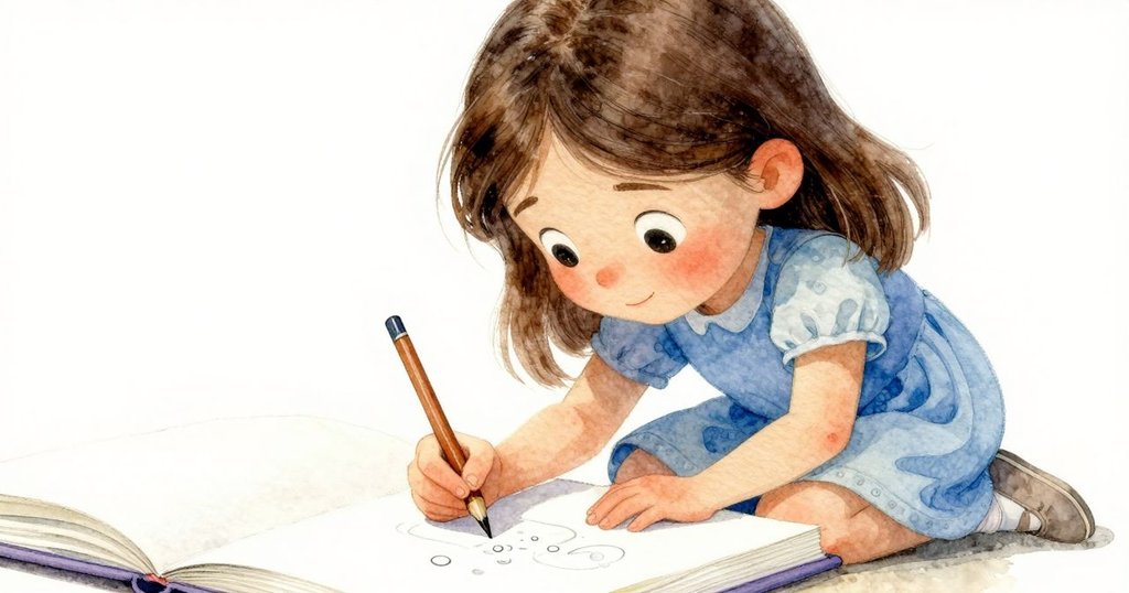 布萊斯專注於素描本，神情認真，畫面中可見噴水滴水模糊筆跡，背景有噴泉自然光