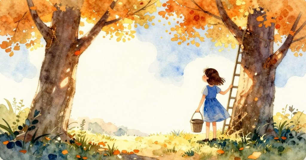 維維安的剪影站在明亮的戶外，朝向懸掛的繩桶與梯子，晨光灑落，神情堅定與期待。