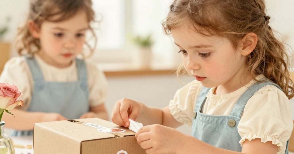 艾拉專注地捏住上方手帕，調整貼紙縫隙中溫暖氣流，手部細節清晰，表情堅定