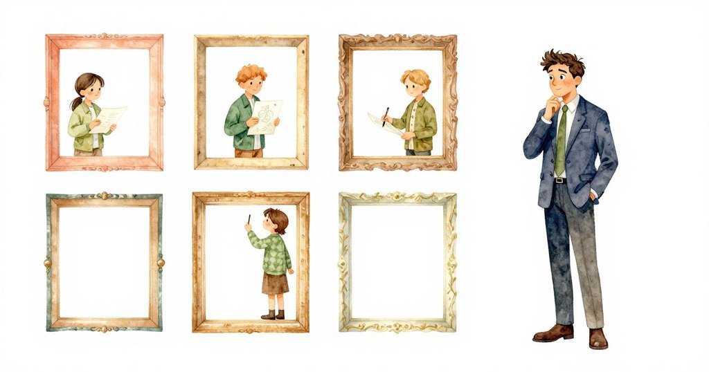 從高處俯瞰，框架整齊排列，昆因和Uma協同工作調整傾斜細節，陽光灑落綠意盎然的環境