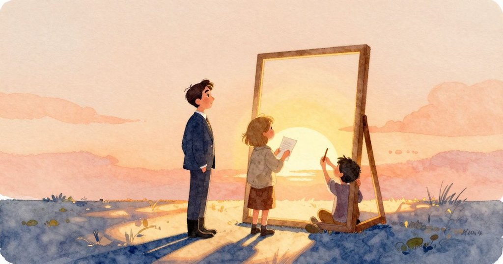 在夕陽的柔光中，昆因仔細放置屋頂石，Uma靜靜檢視帶蜂蜜的框架，雙眼流露滿足與溫暖