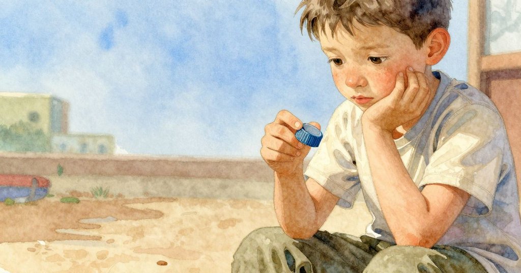 Fraser仔細觀看手中水瓶蓋，神情流露掙扎與好奇，柔和燈光映出他內心鬥爭的細膩面容