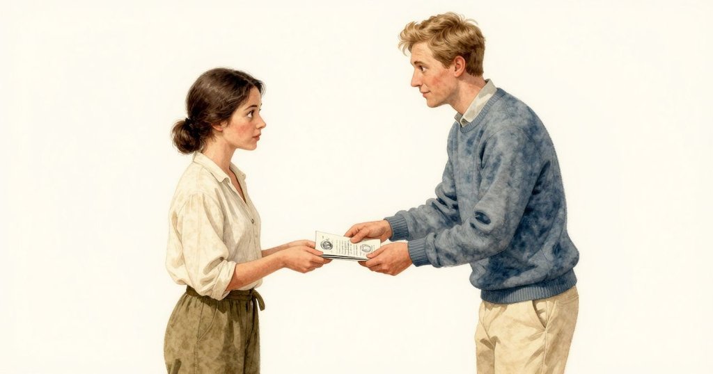 Cyrus輕推宣傳冊至Flora旁邊, Flora輕撫改變後的素描, 書頁輕曳, 和諧互動中結束創作過程