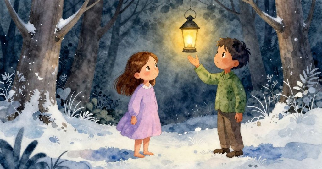 特絲釋放發光燈籠升向森林頂端, 特倫珍藏著再利用小環, 呈現結局的神秘與溫柔