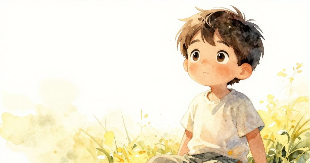 凱恩面部近照，低角度捕捉溫暖光束掠過臉頰，展現靜謐好奇與柔和光影對比