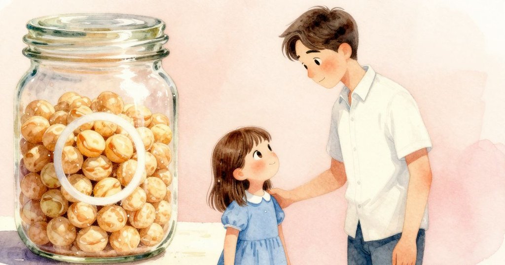 近距離展示田豌豆罐與白圈細節,旁邊閃爍著撒落的麵粉上小貓足印,質感細膩溫暖。