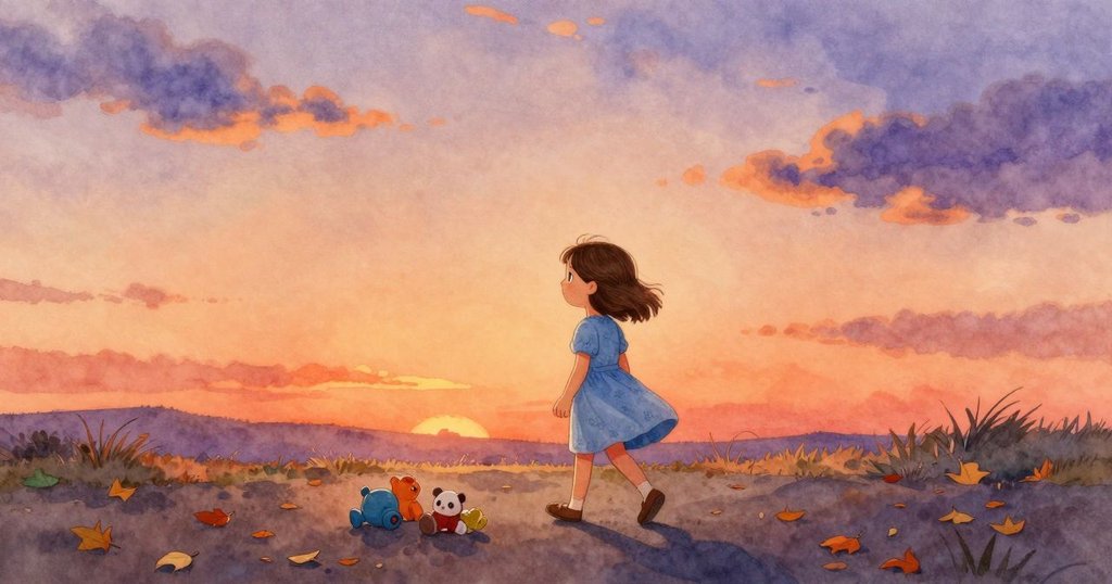 Wanda背對著觀眾走在落葉鋪滿的小徑上,手中數著找回的玩具,充滿希望迎接新冒險,故事平靜落幕