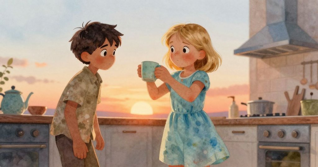 關恩迅速雙手接住傾斜高腳杯，檯面上水環閃爍，斯特蘭微笑相伴，蒼蠅迅速飛出窗外，結局充滿溫馨。