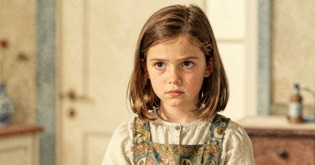 扎迪近距離注視著手中溫暖甜筒,眼神充滿期待與驚奇,室內溫柔光線投下細膩陰影。