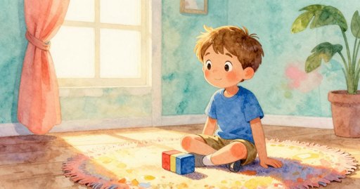 Round Block Stands Upright