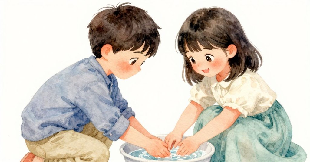 在工作室隱密角落中，Zara專注地將手指蘸入透明水盆，旁邊擺放釉料參考，氣氛靜謐充滿探索。