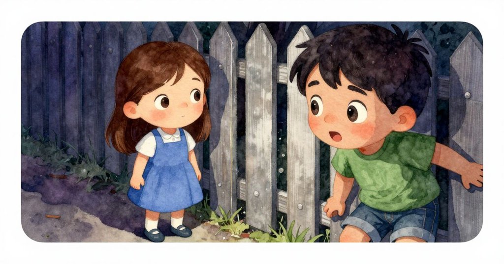 艾拉特寫鏡頭中眼神專注注視斜靠的圍欄，柔和陽光中展現出濃厚好奇與驚喜