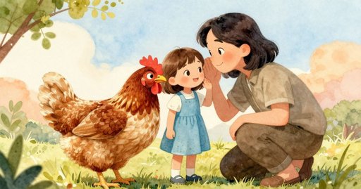 Chicken Blocks the Fence Gap