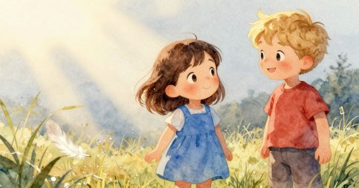 Feather Stops Beside a Rose