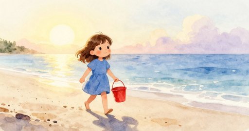 Sweet Traces Appear on the Beach