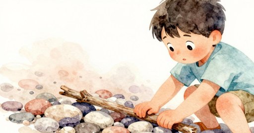 Stick Bridge Over the Stream