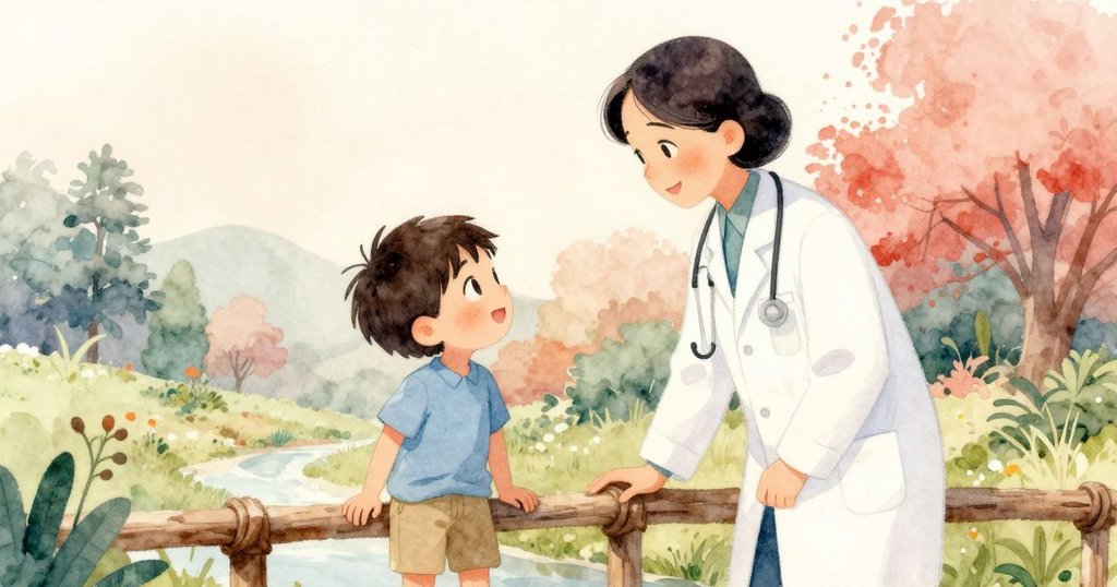 喬納斯和醫生在棍橋旁歡欣鼓舞,輕風吹來一片樹葉,象徵著成功與滿足的喜悅