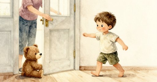 Stuffed Bear Blocks the Path