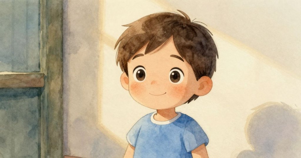 Odette面部特寫展現驚喜眼神與燦爛微笑，溫柔陽光下塵埃閃爍，傳達愉悅情感。