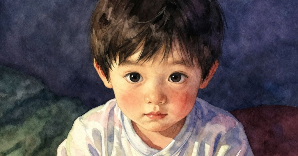 凱倫面部特寫展現充滿好奇與驚喜的眼神，他輕輕握住彩帶，晨光中的塵埃使畫面溫馨動人。