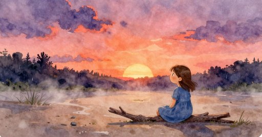 Daisy Bud Opens Near the Pond