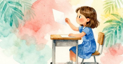 Raindrop Traces on the Classroom Window