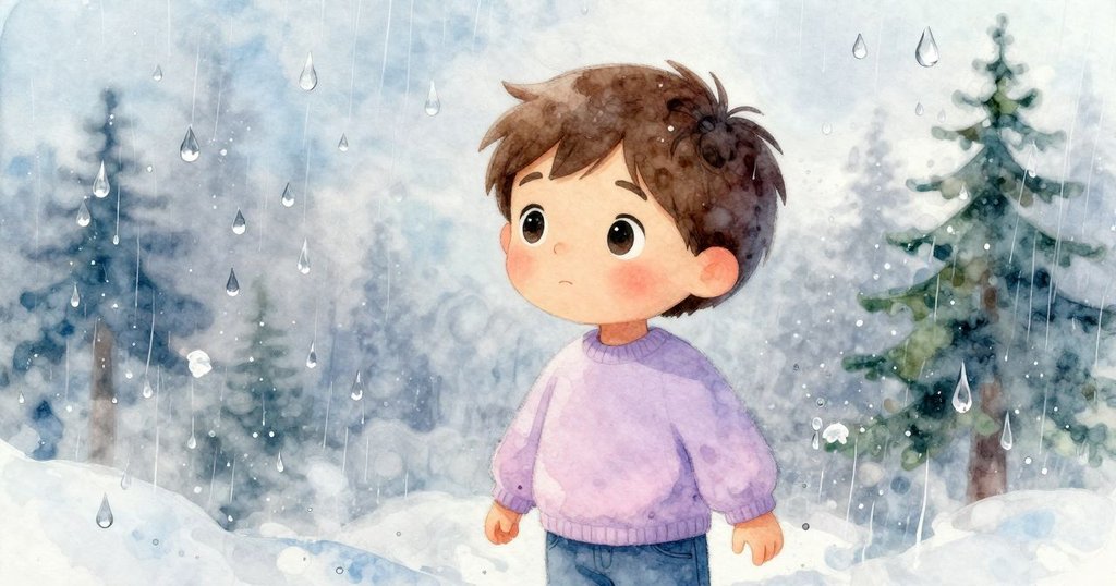 窗面上雨滴化作迷霧般的細紋，室內物品被柔光模糊，營造出夢幻朦朧的氛圍