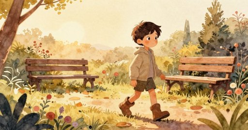 Snail Trail in the Morning Garden