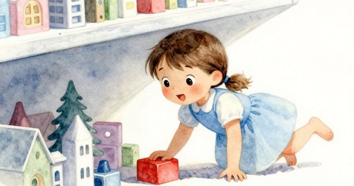 Red Block Slides on the Mat