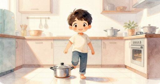 Soap Suds Castle on the Kitchen Bench