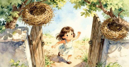 Feather Floats Past the Gate