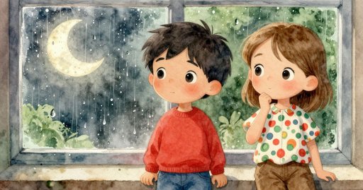 Painted Moon Fades on the Desk