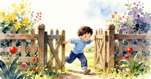 Toy Drum Paint Fades in the Garden