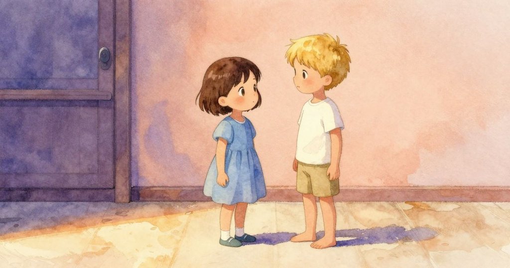 哈勒與比奇在寧靜室內重聚，彼此靠近擁抱，背景金色光芒柔和，結束冒險後情感滿溢