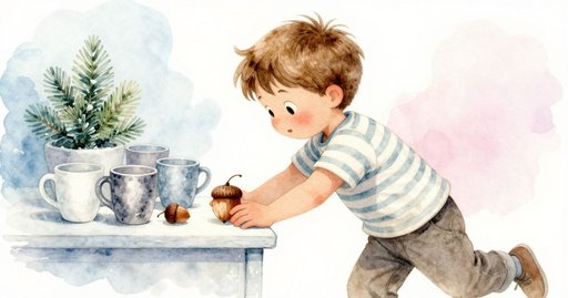 Acorn Rolls Across the Counter