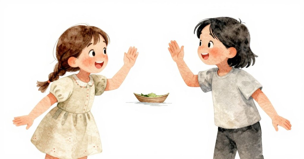 史黛拉快樂呼喚艾拉，兩人互動熱情，背後是成功製作的葉船，氣氛充滿歡欣鼓舞與友誼