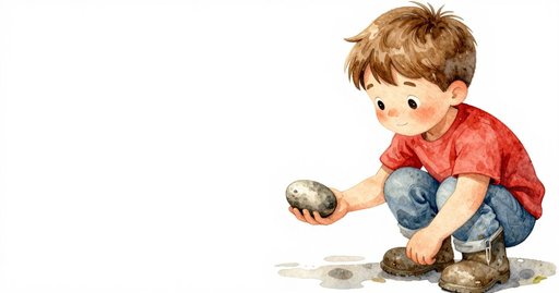 Stone Splash in the Puddle