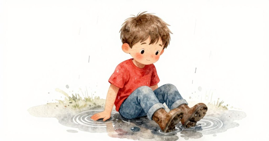 Hector坐於水坑邊，凝望逐漸消退的水波和輕雨，臉上流露出寧靜平和的神情，故事完結