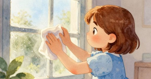 Walrus Sticker Falls on the Window