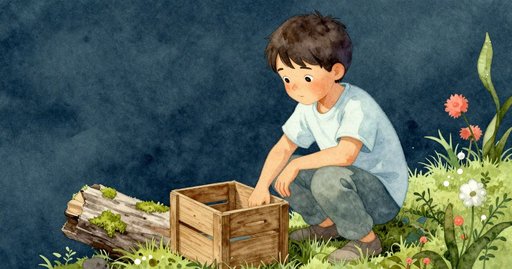 Leaf Meets the Pebble Crate