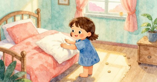 A Coin Rolls Across the Bedroom