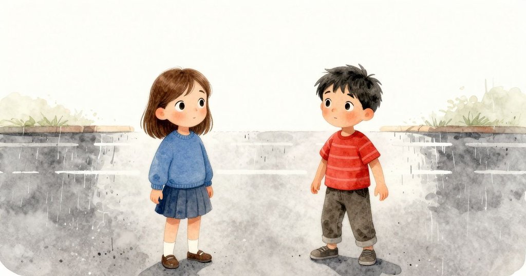 Yvette與Kent並肩站在窗邊眺望雨中開闊街道，臉上展現期待，新旅程呼喚著未知與希望