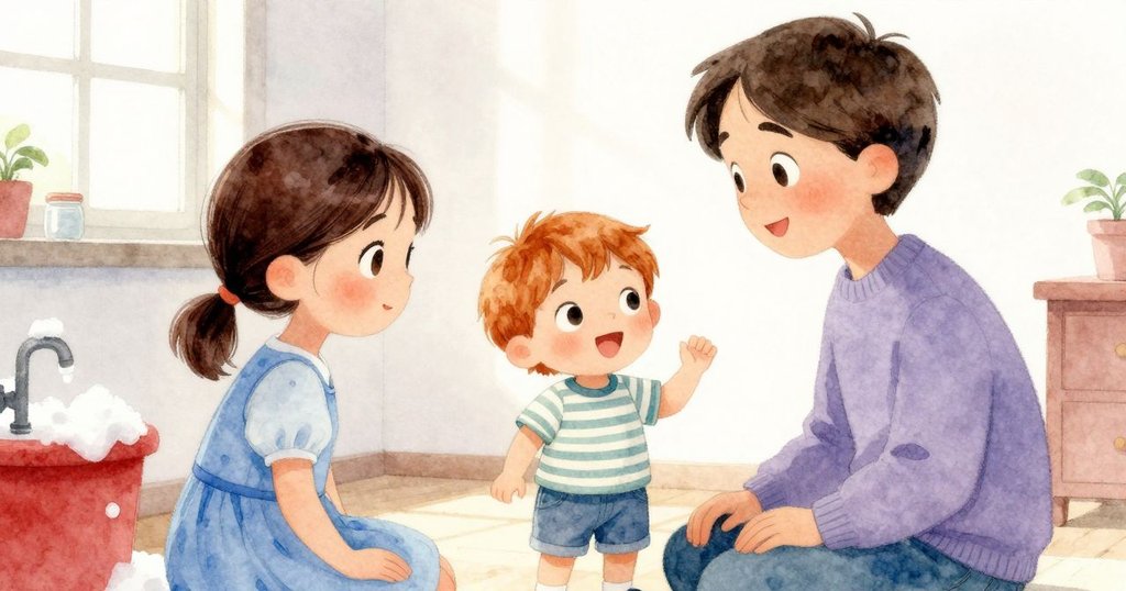 新房間內水龍頭周圍起泡, 陽光照射於架上罐子, 營造出一種寧靜的室內氛圍