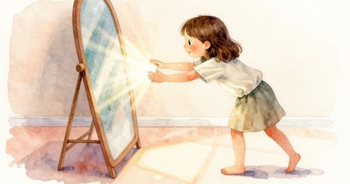 Rolled Safari Poster Steadies a Wandering Mirror Beam